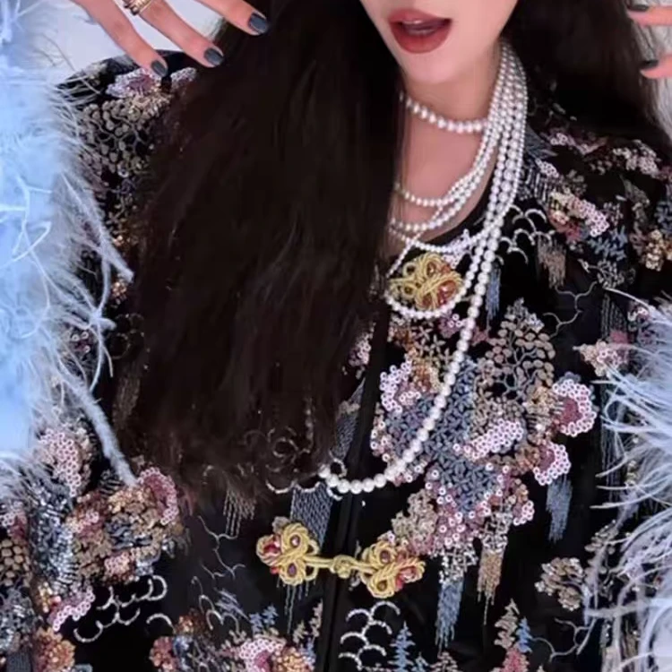 人造皮草 24-38外套宽松加厚外套女冬季新款大衣气质百搭女装外套