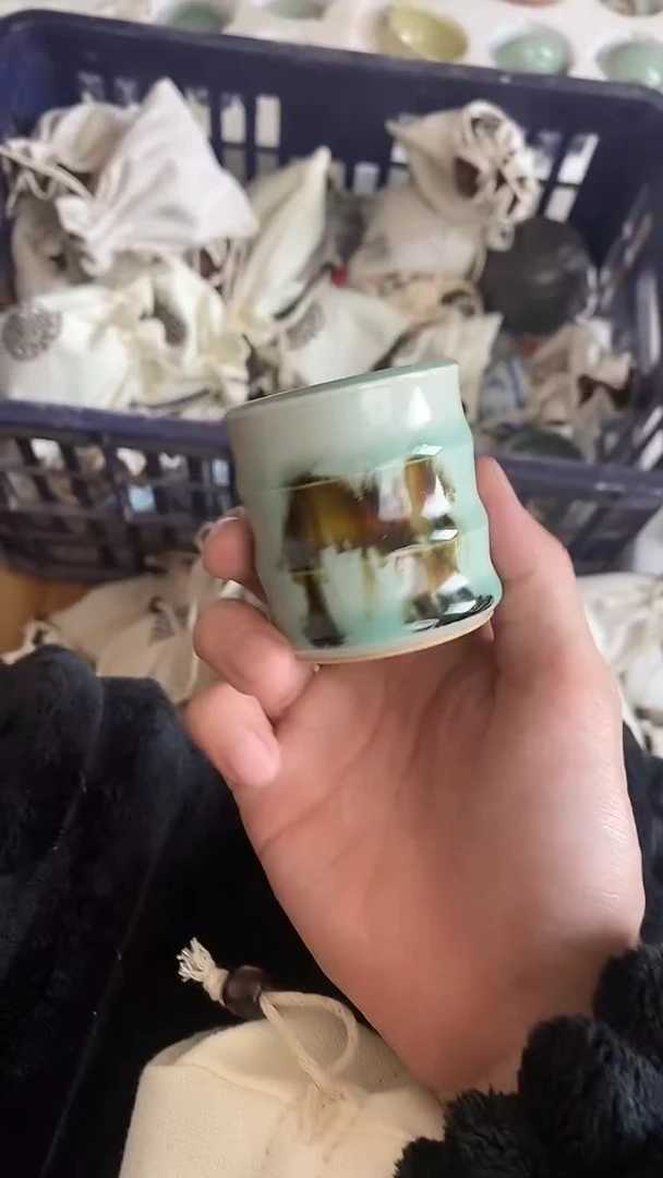 【山隐青瓷】龙窑柴烧杯子    全品