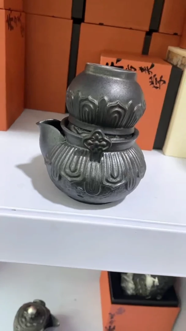 瓷片壶+1杯陶瓷茶具茶器