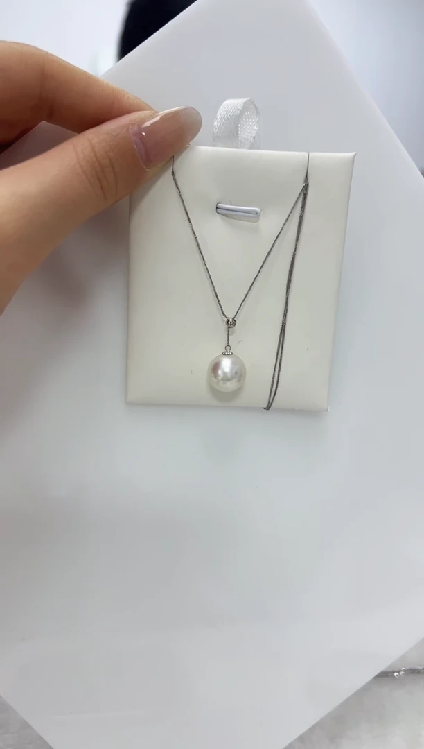 【闪购商品】海水珍珠DA18K金镶嵌 澳白Y链 11 E115