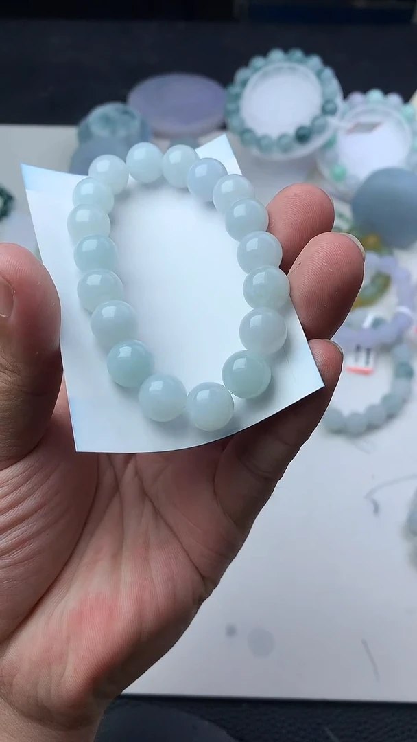 翡翠未镶嵌颈饰珠子10