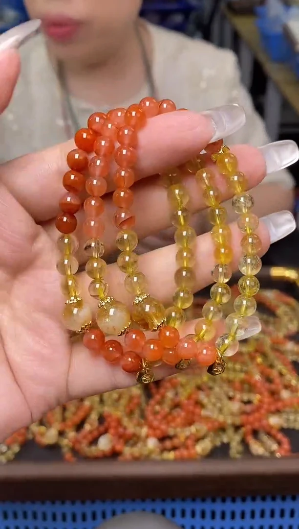 水晶手链未镶嵌多样性发货发其一