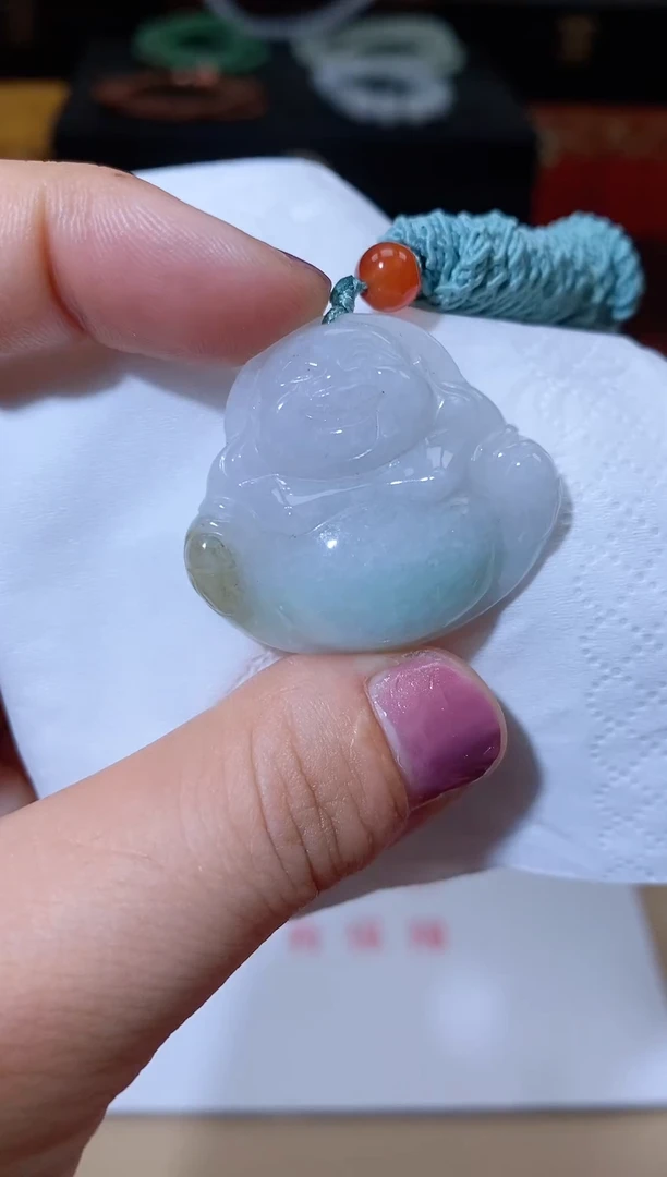 【闪购商品】翡翠颈饰未镶嵌天然A货翡翠佛公