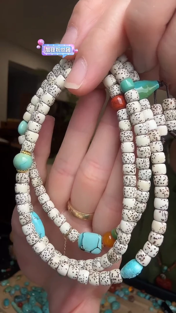 星月菩提手串熊妮妮专拍星月手串