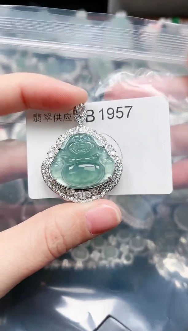 【闪购商品】翡翠颈饰未镶嵌赠皮绳1957