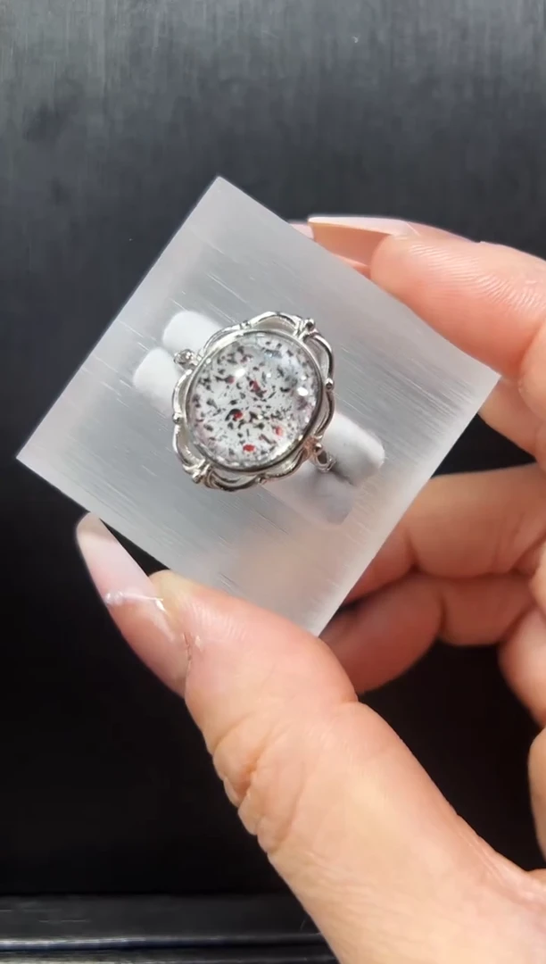 【闪购商品】水晶戒指银S925镶嵌发一（21）