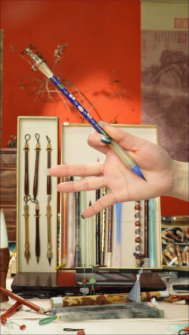 507号闪孤品高货毛笔链接 清水试笔 蘸墨不退