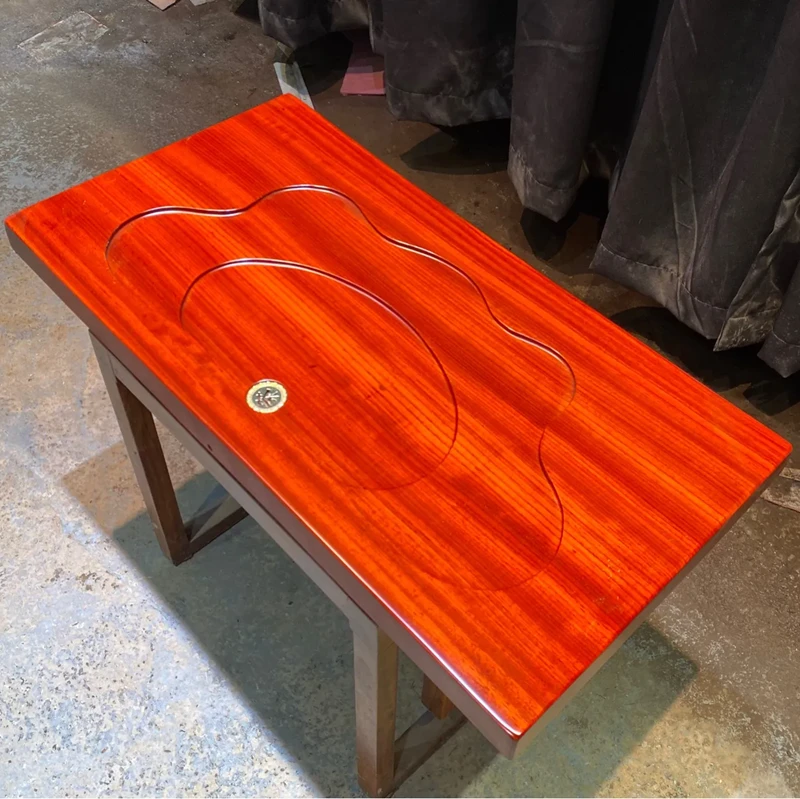 实木家用整块原红木功夫茶具套装简约排水客厅长方形木凳子实木