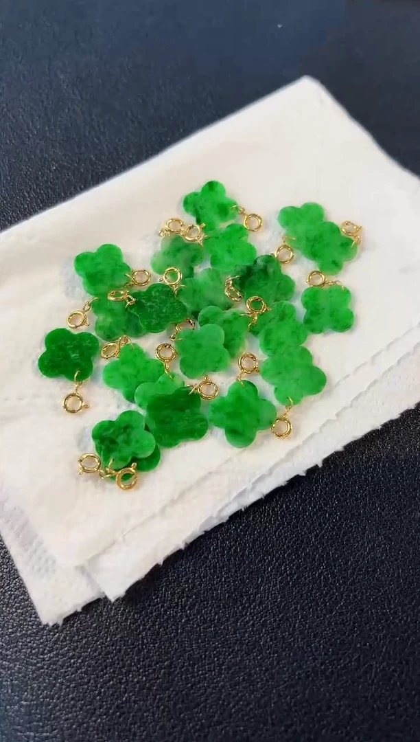 【闪购商品】翡翠颈饰18K金镶嵌8缅料A货/多样性发货/一件