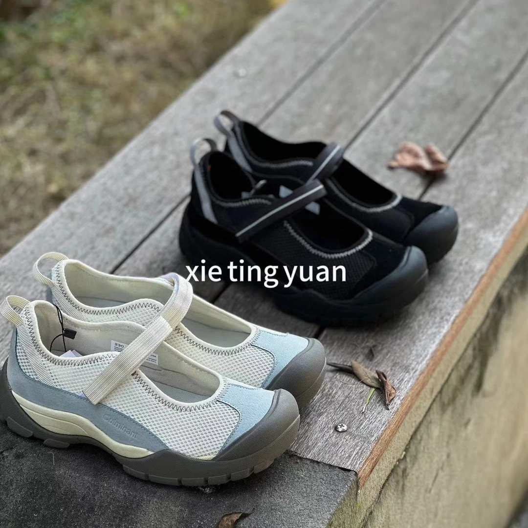 微瑕一字扣带单鞋复古休闲鞋0527
