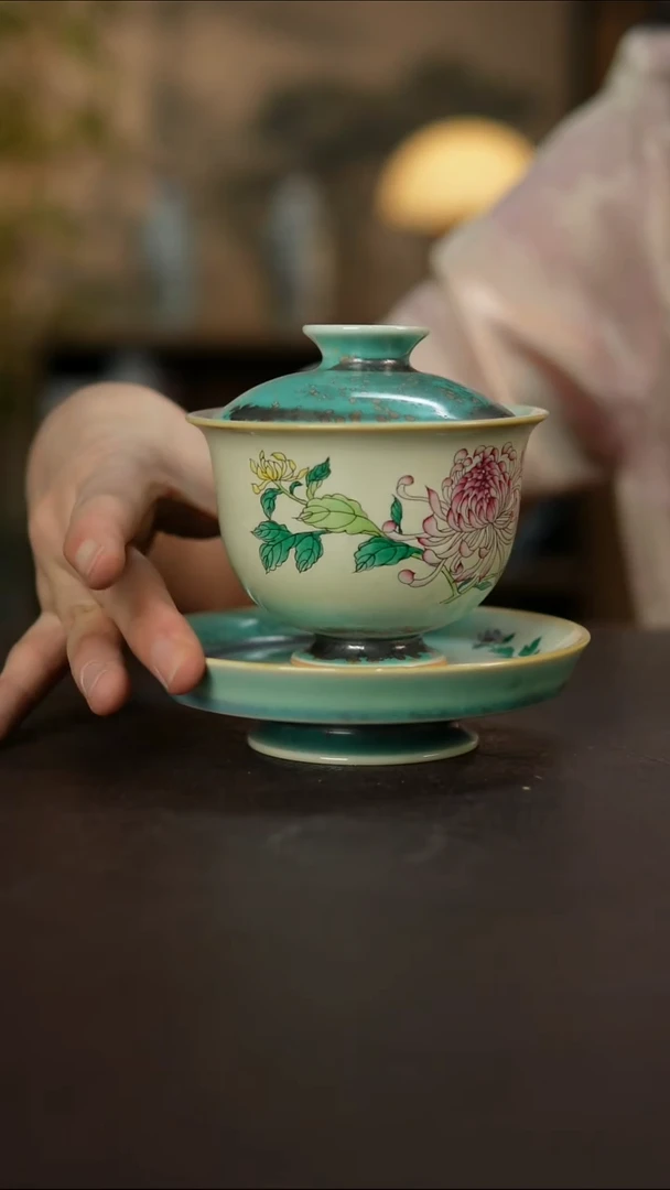 杯景德镇陶瓷杯碗柴烧多人