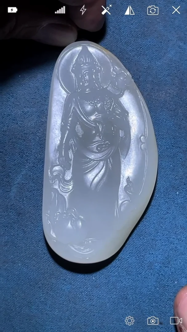 定制和田玉YX   莲花观音