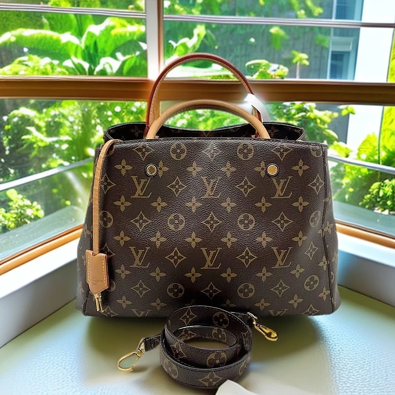 95新 LouisVuitton/路易威登  老花中号蒙田单肩包 1148 8743