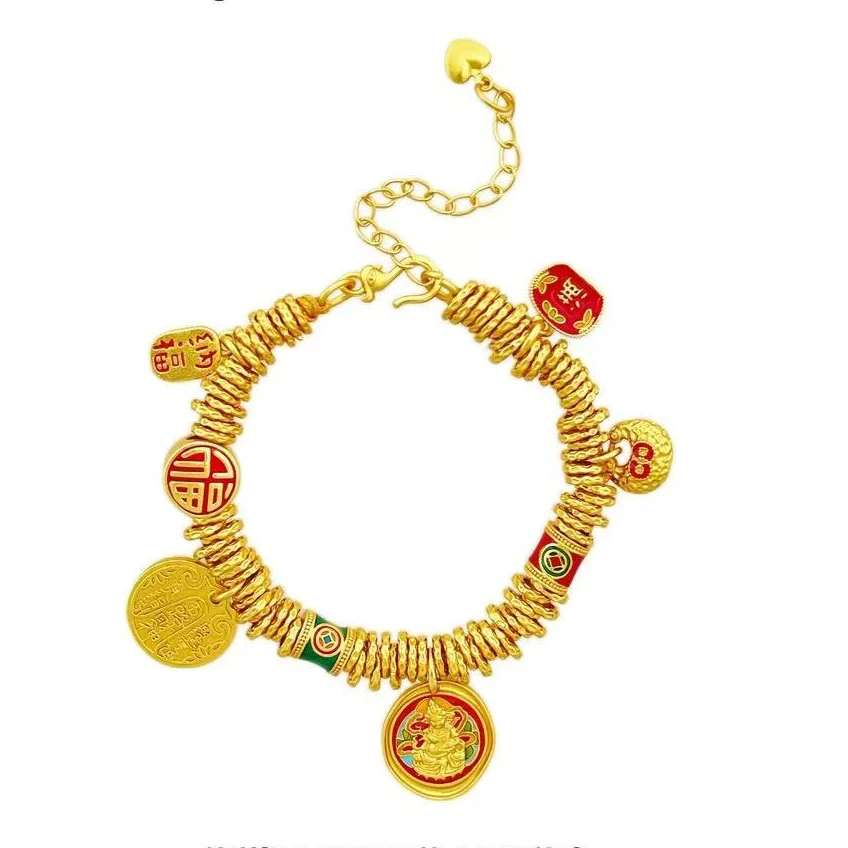 铜合金手链 中式盘缠财神新款手链0999