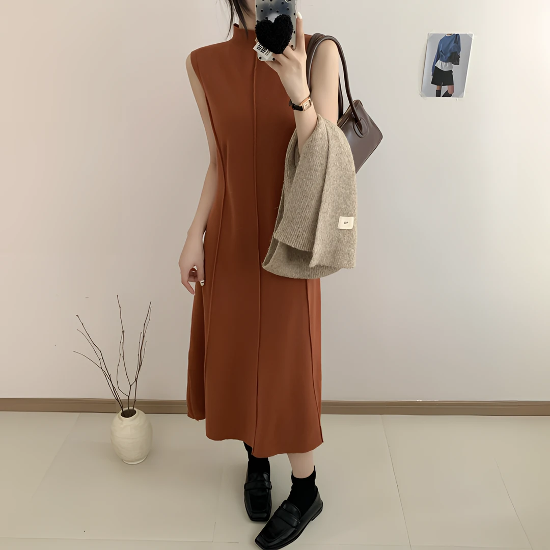 黑色白色赫本风女士新款法式连衣裙女夏季轻奢高级感显瘦长款裙子