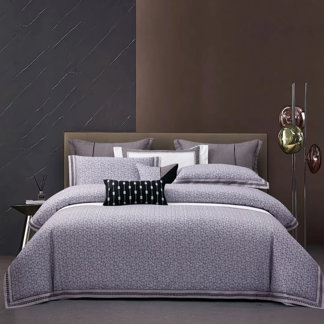 【罗斯达尔】明超轻奢简约磨毛工艺高端床品四件套