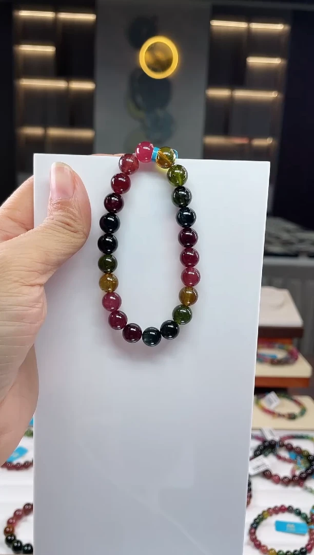 单圈手串未镶嵌碧玺（多样性发一条）Q