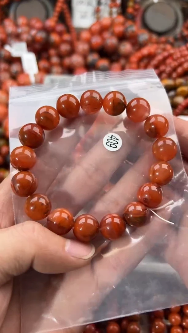 未镶嵌手串南红玛瑙12+