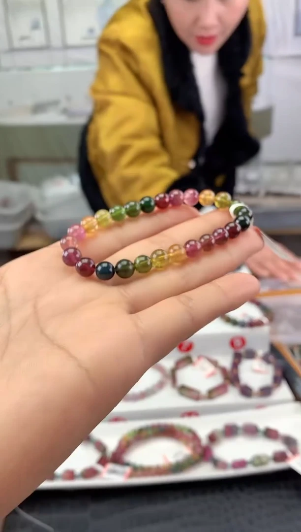 未镶嵌手串碧玺多样性发一条