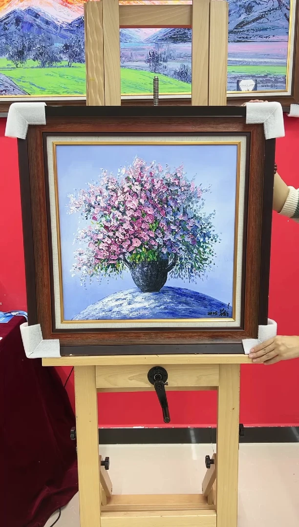 油画梁静-50*50-油画作品