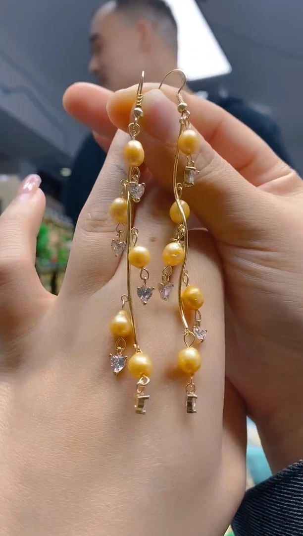 【闪购商品】淡水珍珠耳饰合金012珍珠饰品