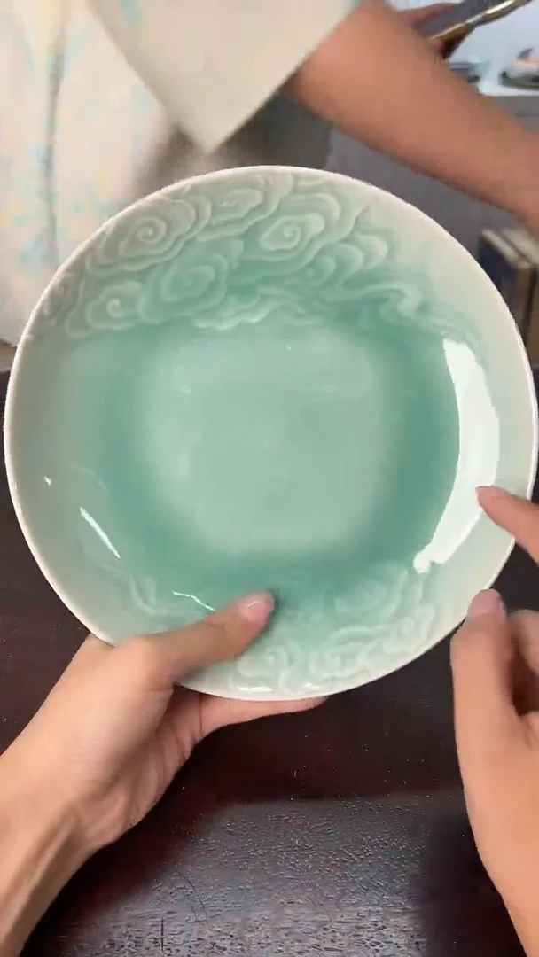龙泉云间青瓷小米茶器