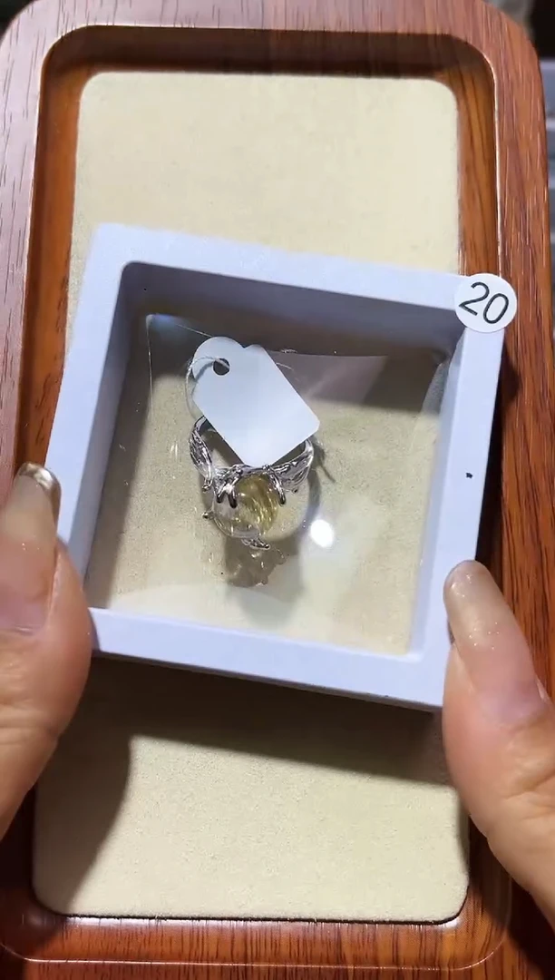 【闪购商品】水晶戒指银S925镶嵌定制