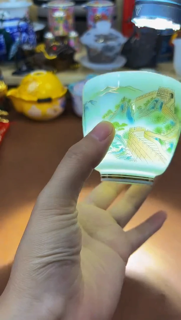 陶瓷茶具摆件旅行套组
