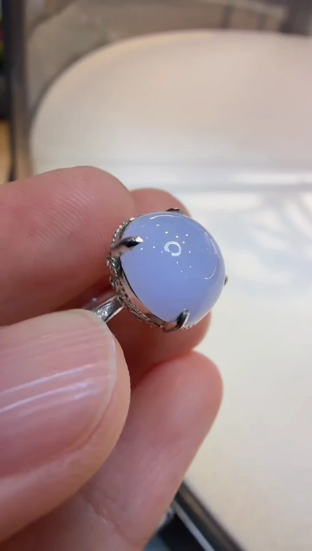 18K金镶嵌戒指翡翠多样性团购发一件