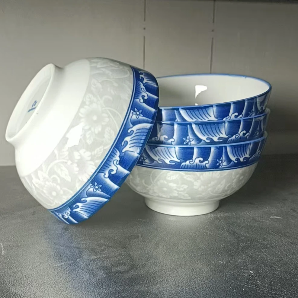 口径15cm,高度7cm。陶瓷米饭碗  （4个装）