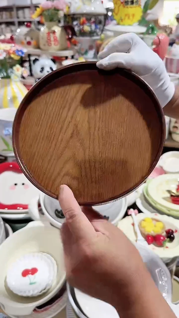 瓷片8英寸木托 微瑕凑满20元包邮