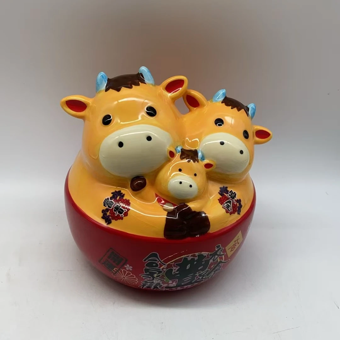 5928 牛摆件（高15.5）C12