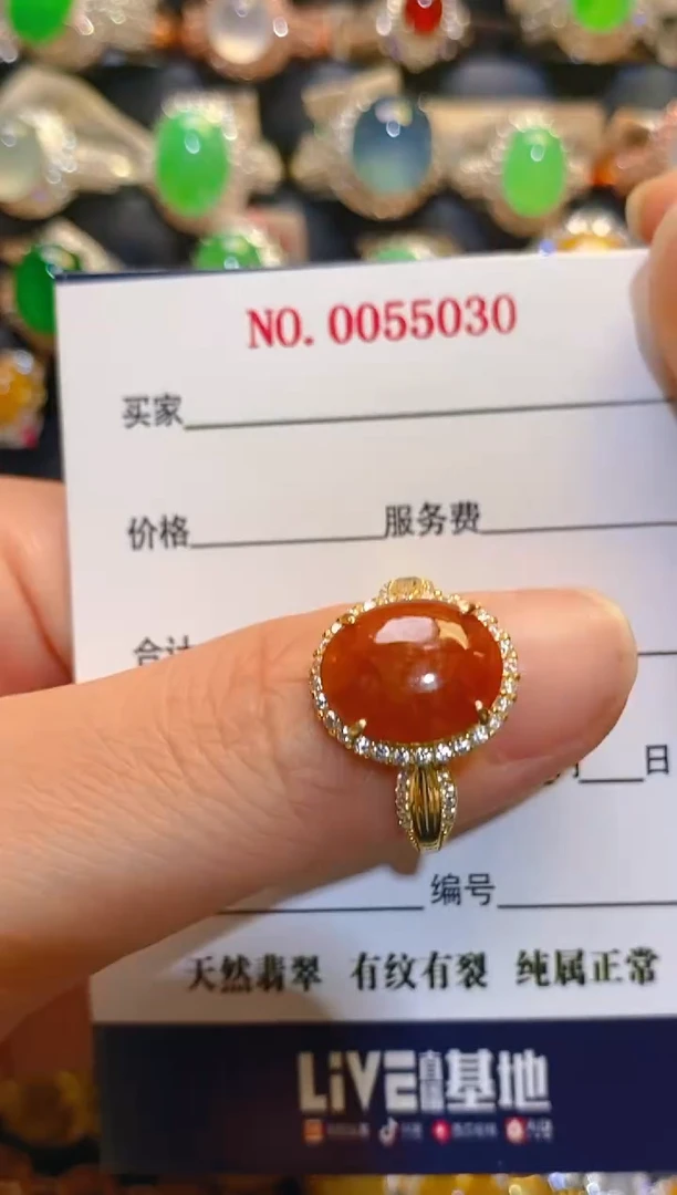 银S925镶嵌翡翠耳饰天然