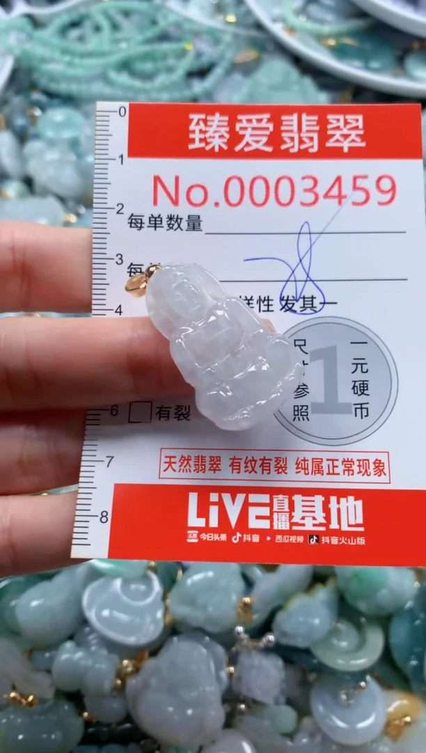 翡翠未镶嵌吊坠(不含链)3459
