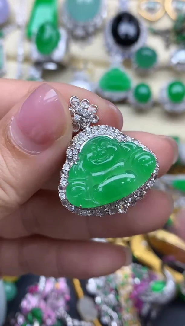 【闪购商品】翡翠颈饰18K金镶嵌770-中国好珍宝