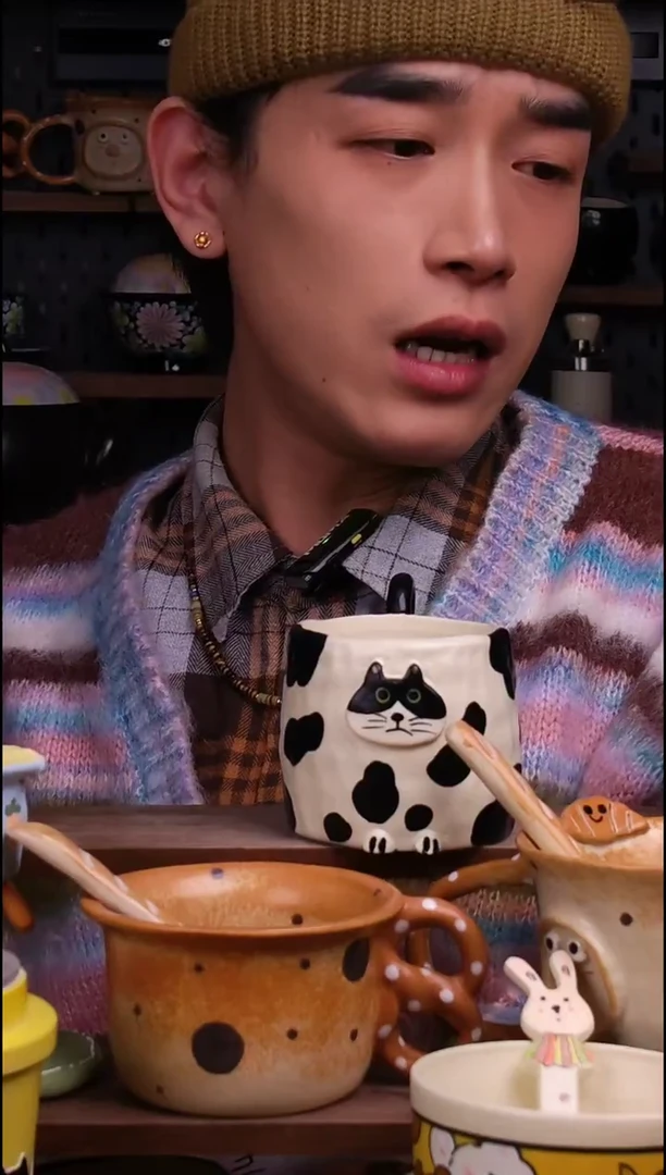 杯子景德镇可爱设计师款陶瓷