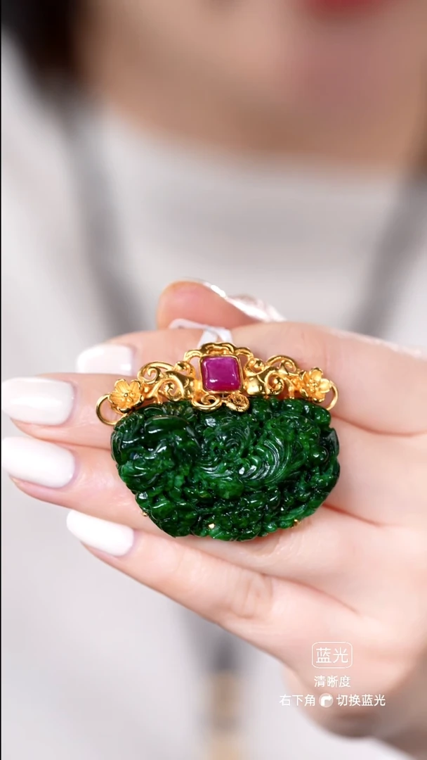 颈饰未镶嵌翡翠吊坠19