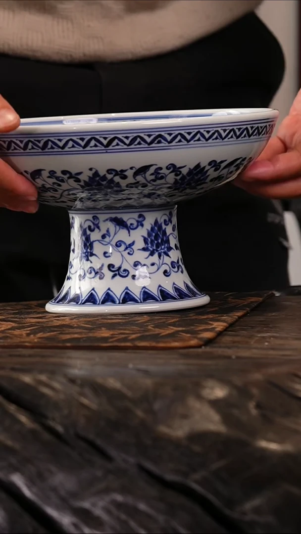 瓷瓷姑娘玥宝斋全青花果盘