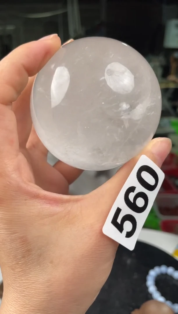 未镶嵌紫晶大型摆件（非配饰）粉水晶球560