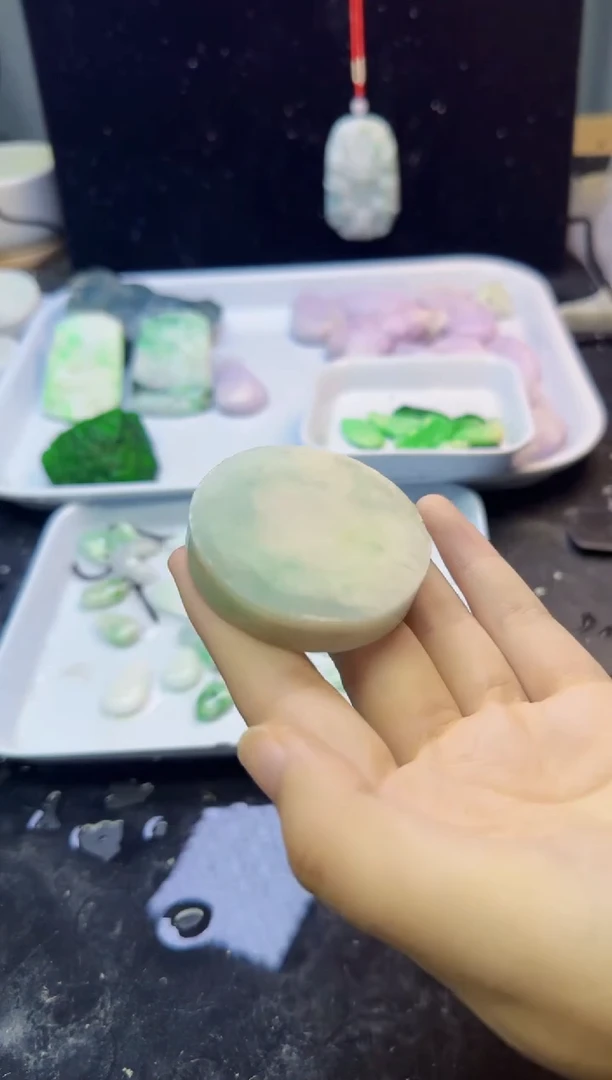 颈饰未镶嵌翡翠053天然A货翡翠