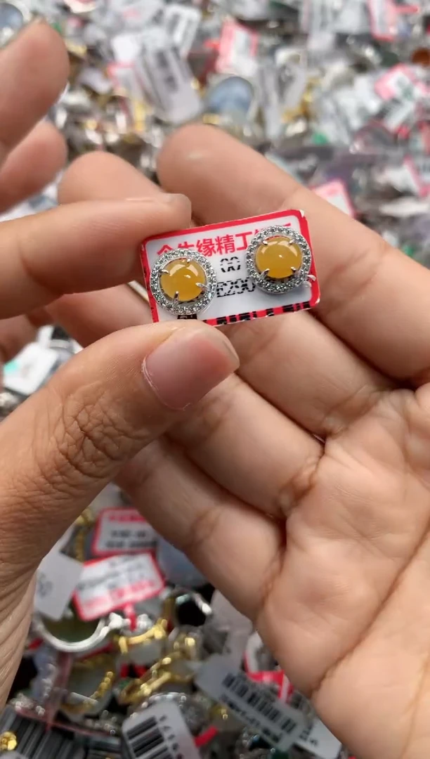 银S925镶嵌戒指翡翠7777          6
