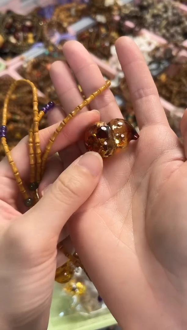 手串橄榄核橄榄核竹节搭配葫芦项链 7