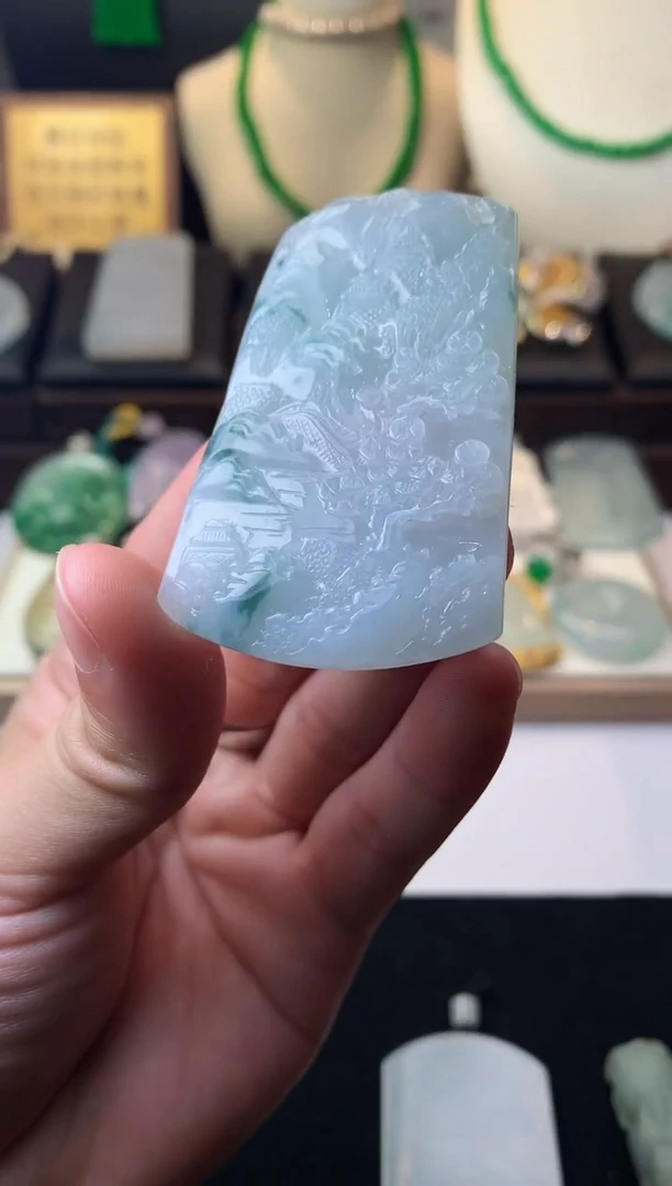 未镶嵌定制翡翠远**雪毛货不退不换