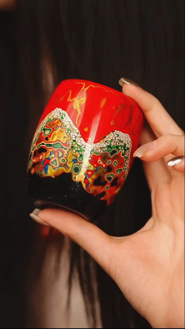 @落霞彩可乐杯@非遗大漆