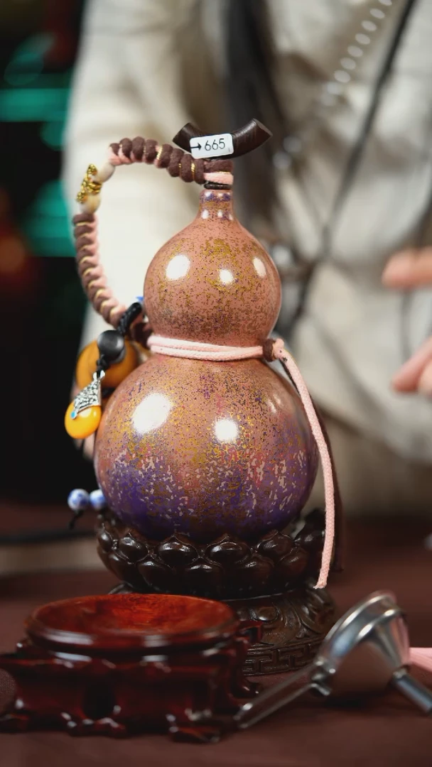 【闪购商品】665号500ml左右的非遗漆器酒葫芦