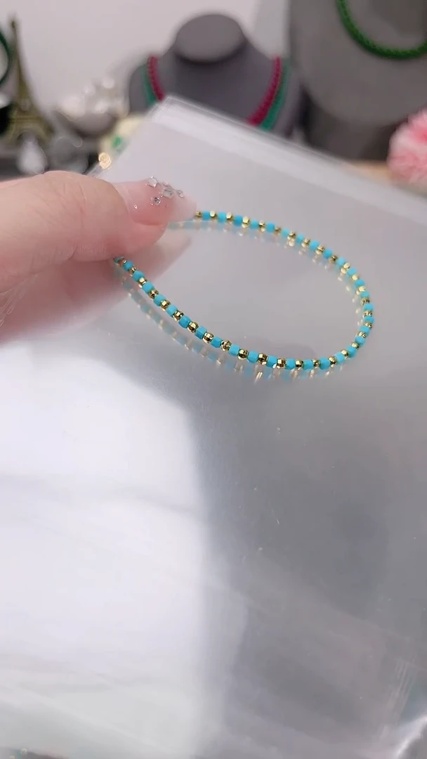 银S925镶嵌手链水晶松满天星49