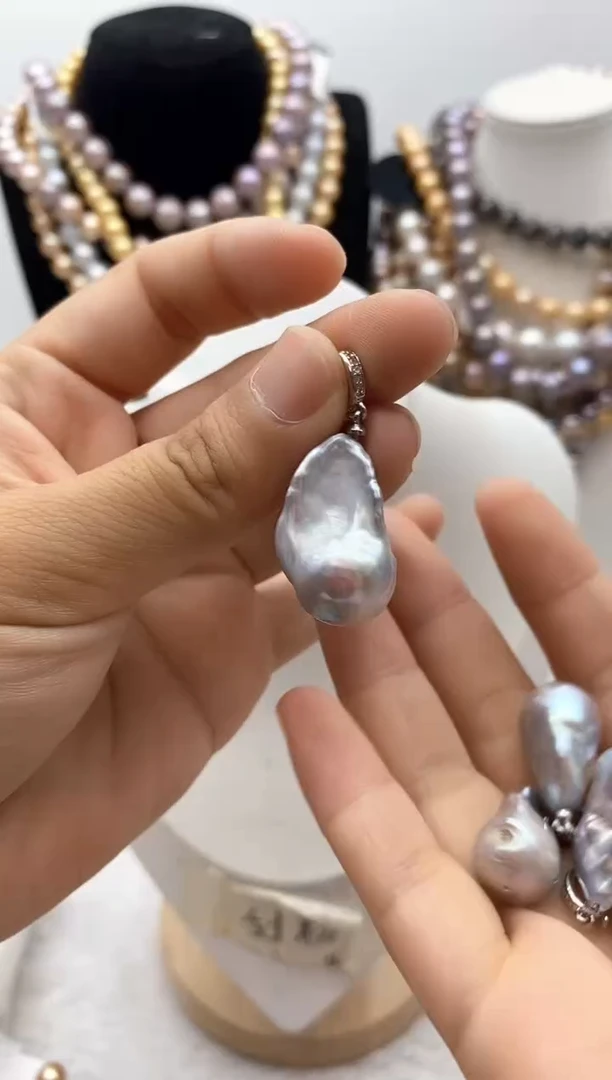 淡水珍珠钛钢颈饰30