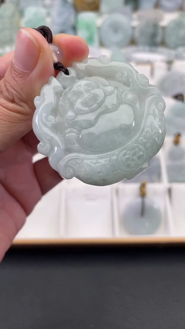 颈饰未镶嵌翡翠天然缅甸翡翠A货54