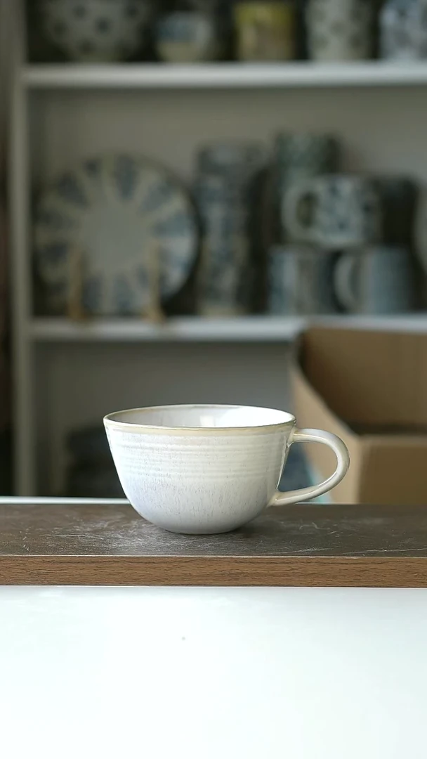 【闪购商品】陶瓷极光窑变咖啡杯微瑕@4-2@