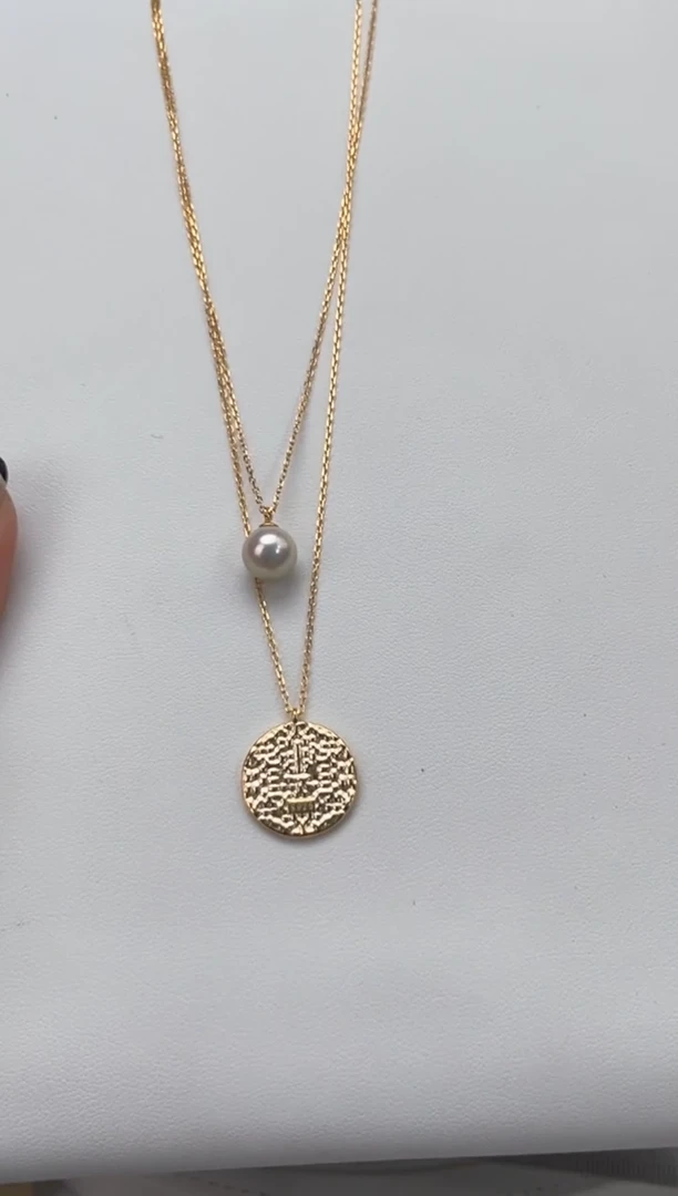 【闪购商品】海水珍珠颈饰银S925镶嵌S925海水项链